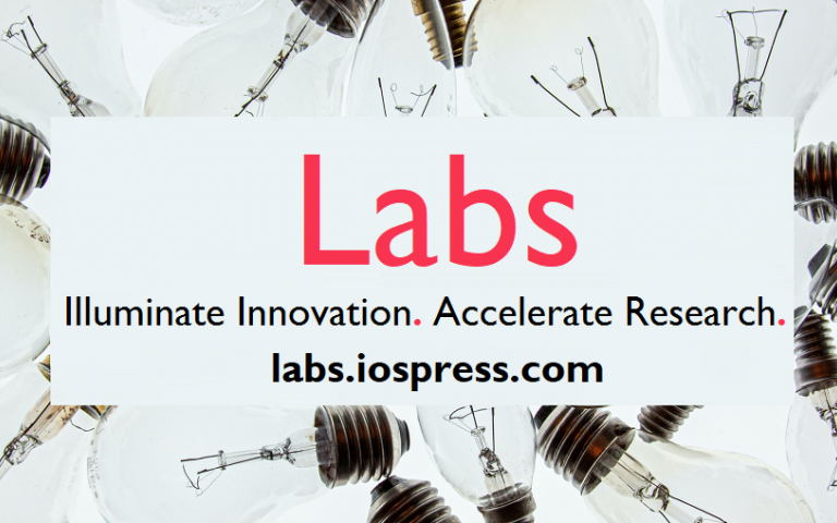 Labs banner with link and lightbulb background